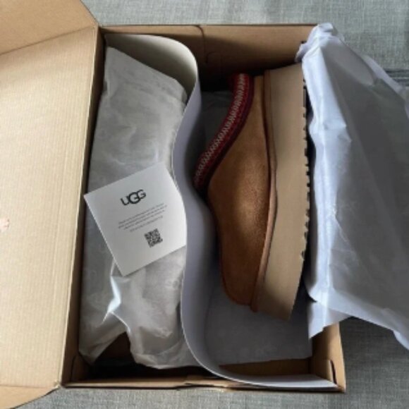 UGG Tazz Chestnut Platform Mule Clog Slipper - Picture 4 of 6